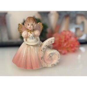 Vintage Josef Originals 6th Birthday Porcelain Girl Figurine w‎ Angel Wings NWT